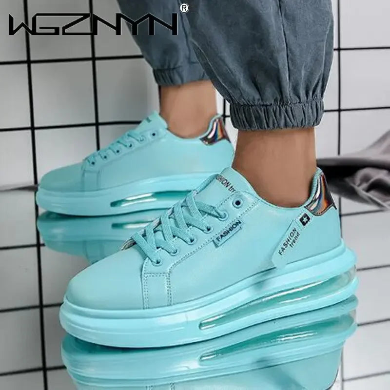 Fashion Brand Sneakers For Men Casual Shoes New Soft Comfortable Pu Leather Shoes Breathable Flats Shoes For Man Tenis Masculino