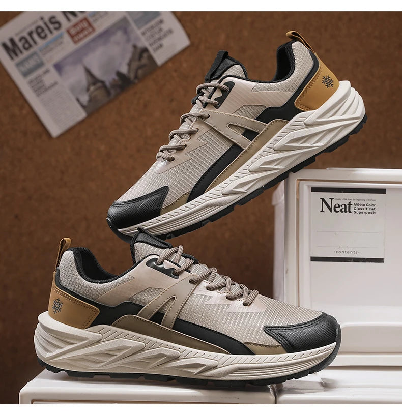 Casual Sneakers Men Low-top Breathable Sports Shoes for Men Fashion All-seasons Walking Shoes Trendy Trainers for Man 2025 New