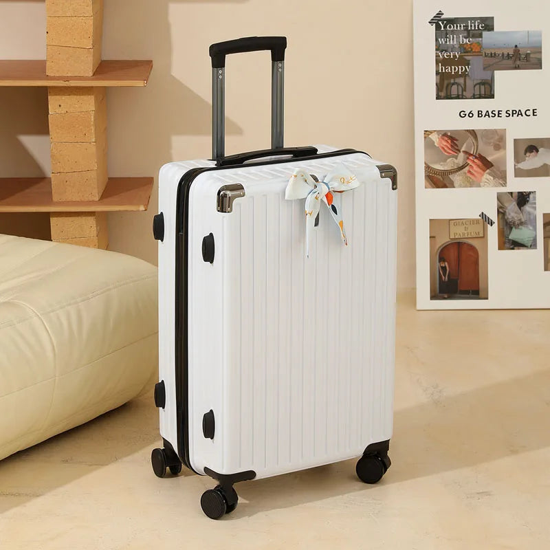 Suitcase Wide Handle Travel Suitcase Men 20 24 26 Carry-On Luggage Women Multiple Color Options Travel Exclusive