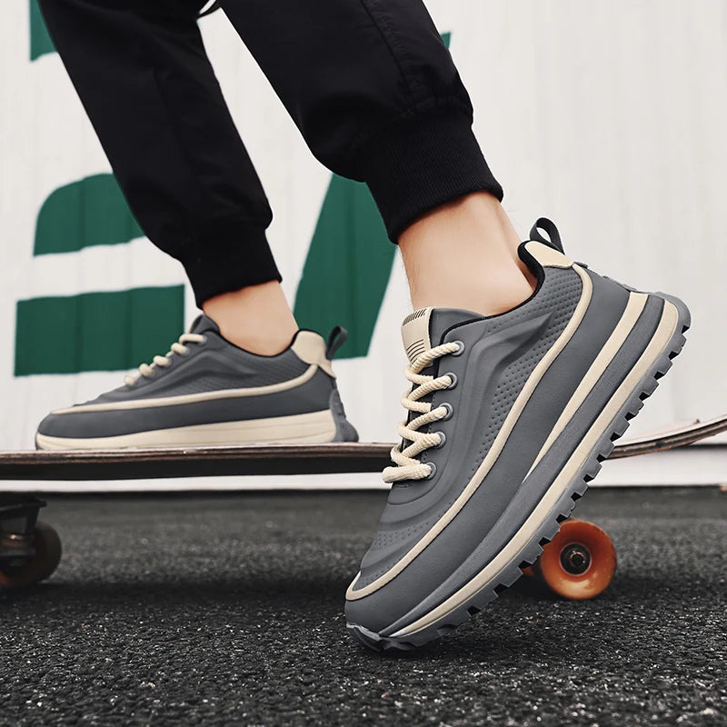 Men Shoes Platform Male Sneakers Fashion Thick Soles Casual Sport Shoes Breathable Height Increased Athletic Shoes Walking Shoes