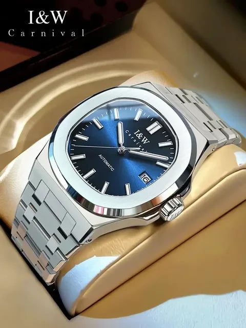 IW Carnival Male Luxury Mechanical Wristwatches Automatic Movement Sapphire Mirror Simple Model Waterproof Luminous Men's Watch