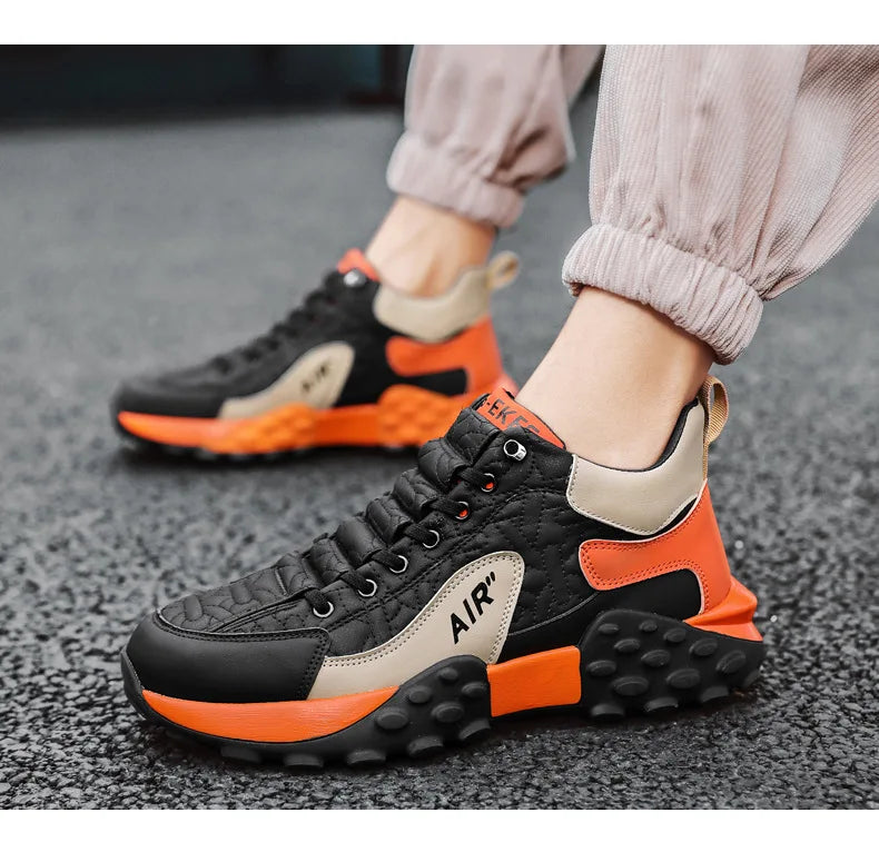 Brand Men's Sneakers Designer Comfortable Running Shoes for Men Outdoor Non-Slip Casual Shoes Fashion Platform Board Shoes Male
