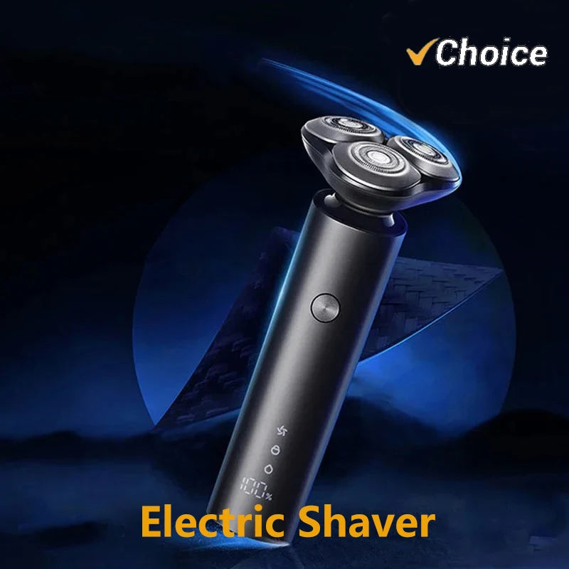 Electric Shaver Clipper Triple Blade Trimmer For Men Dry Wet Shaving Washable Beard Hair Cutting Machine Razor