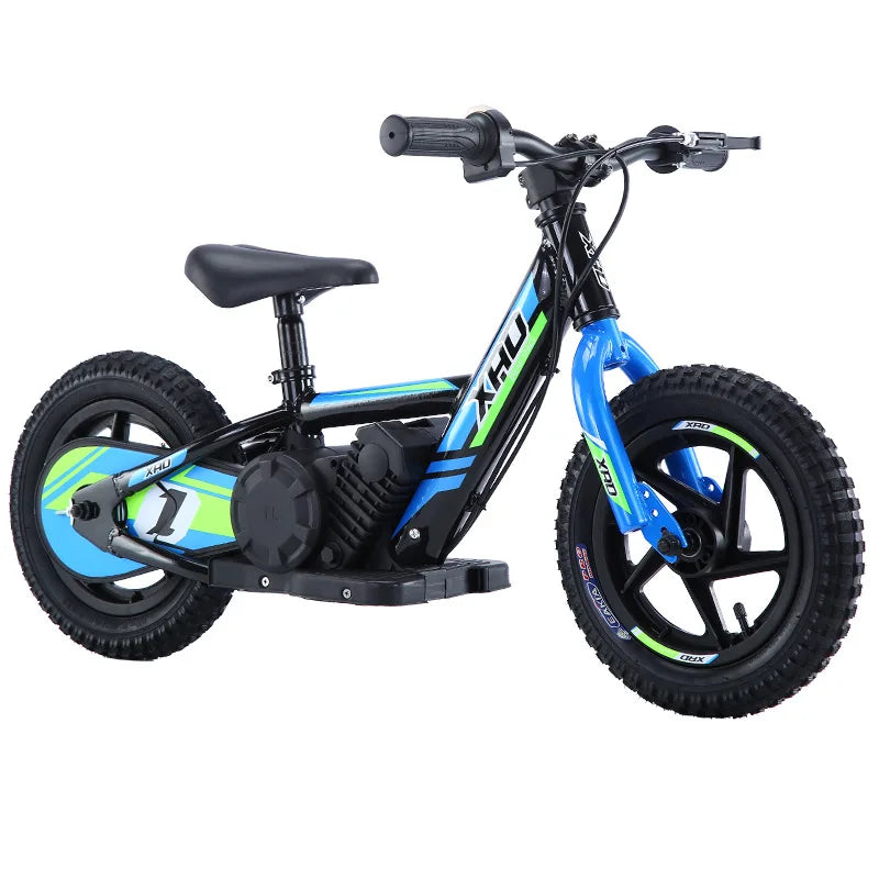 12-inch Children's Electric Bicycle Outdoor Off-road Portable Shock-absorbing Scooter