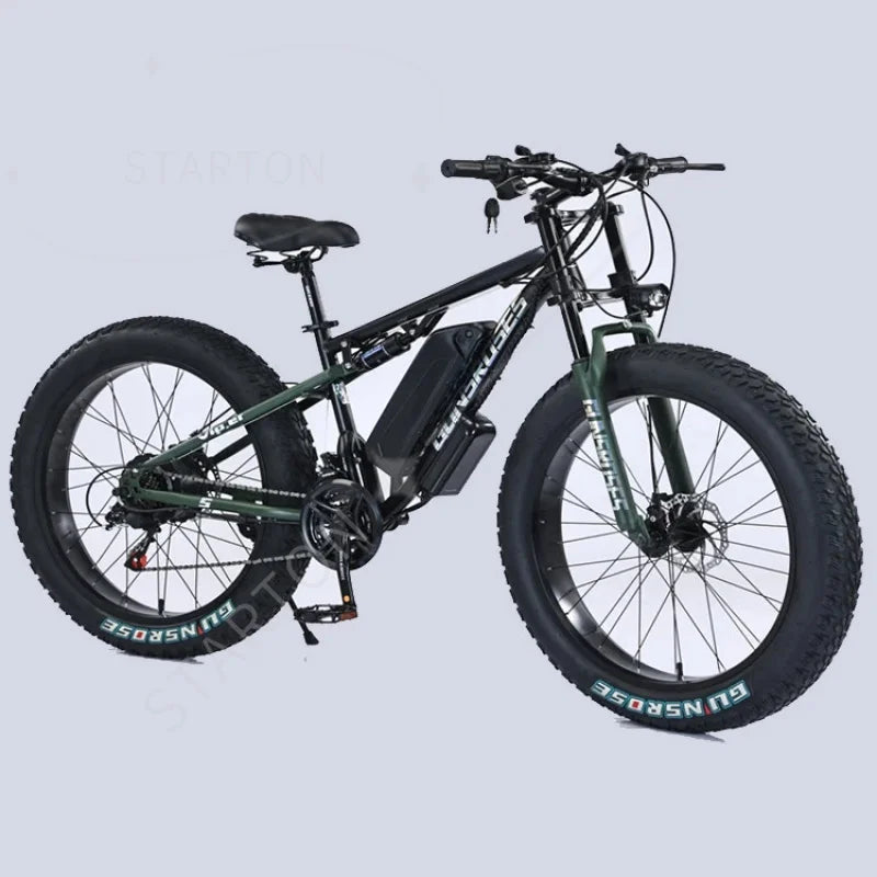 new Off-road Mountain commuter E-bike 45 Mph Max Speed 24" Fat Tire Hydraulic Disc Brake Electric Bicycle