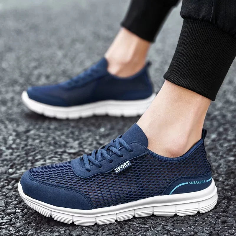 Hot Sneakers Men Casual Shoes Lightweight Male Running Shoes  Outdoor Tennis Shoe Soft Sole Walking Shoe Lace-up Flat Men Shoes