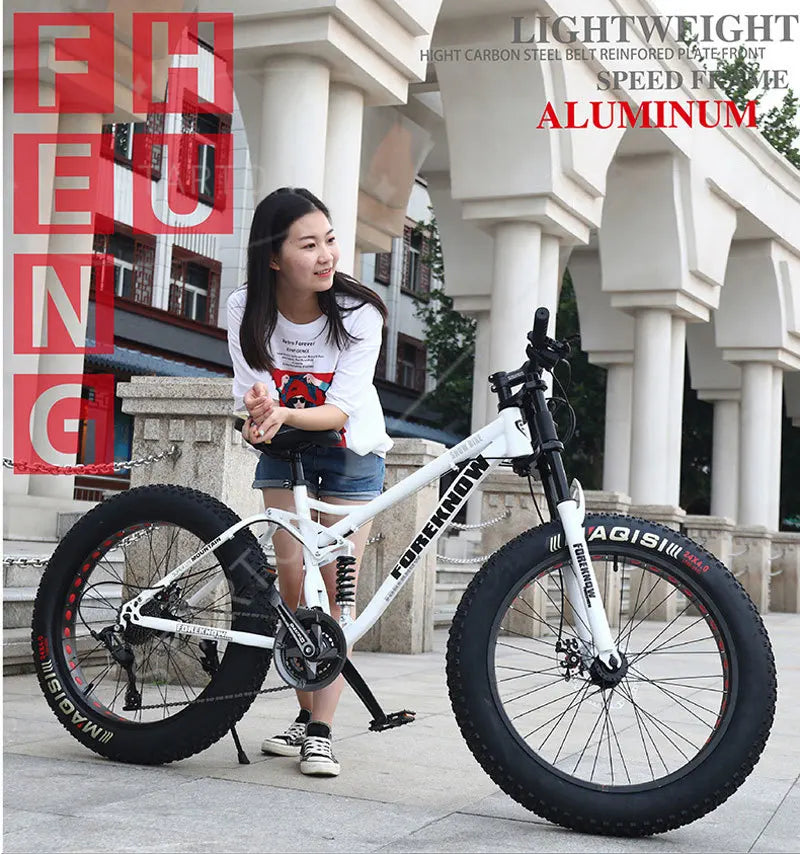 26 Inch 4.0 New Design 4.0 Fat Bike Snow Mountain Bike New Beach Cruiser Bike
