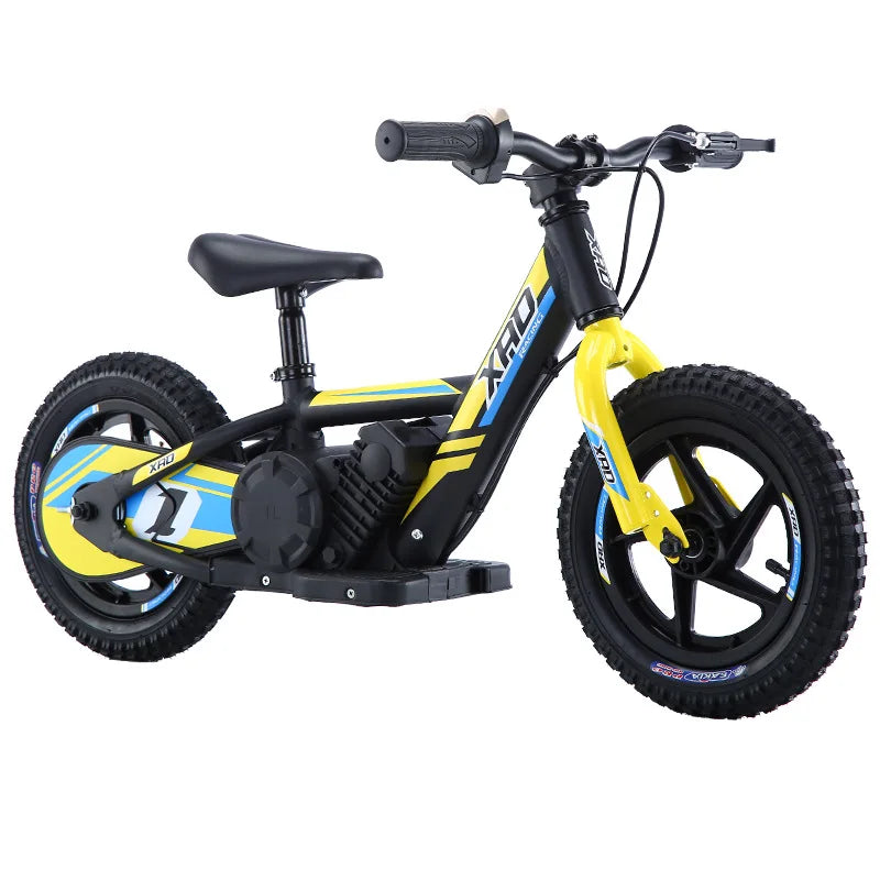 12-inch Children's Electric Bicycle Outdoor Off-road Portable Shock-absorbing Scooter