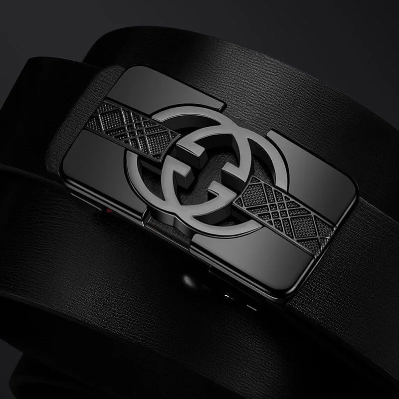 Top Quality Famous Brand Belt Men Genuine Luxury Leather Casual Belts for Men Strap Male Metal Automatic B Buckle Fashion Belt