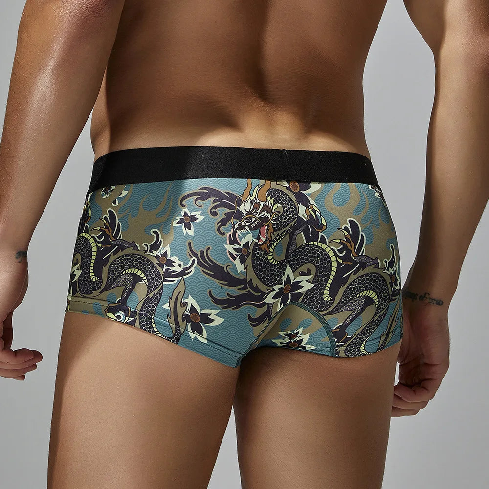New men's underwear low waist printed men's underwear fashion 240204