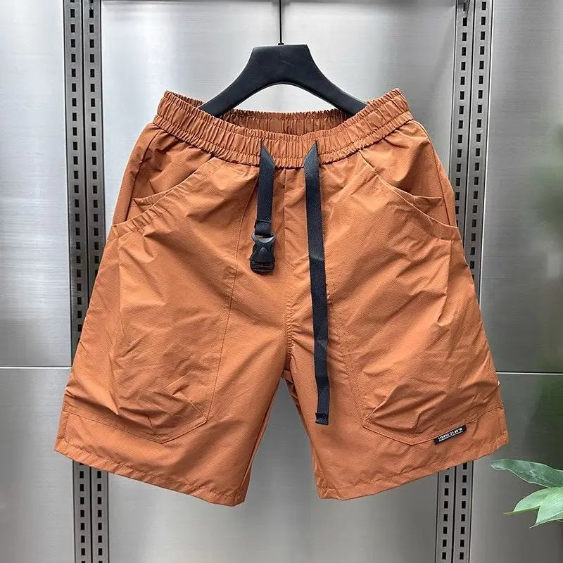 New Casual Shorts for Men in Summer Men's Sports Mid-sports Loose Straight Japanese Pocket Work Pants