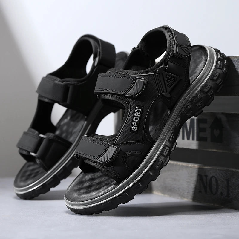 Sandals men summer fashion new style outdoor wear soft sole wear-resistant anti slip anti odor breathable dual-use beach sandals