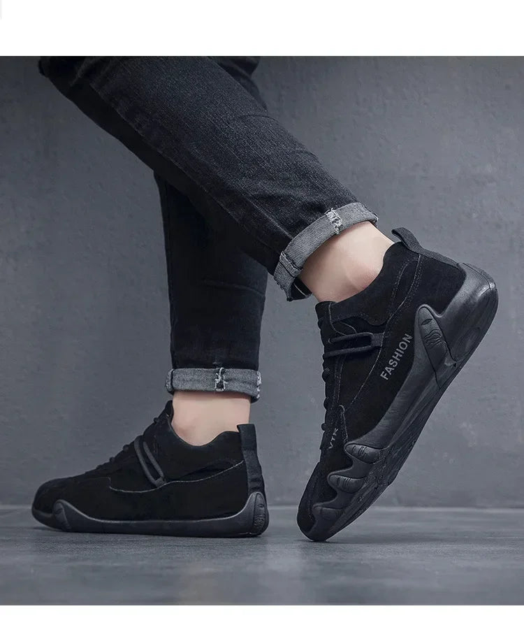 2025 new men shoes breathable non slip work shoes for male fashion sneakers outdoor walking flats skateboard sneakers