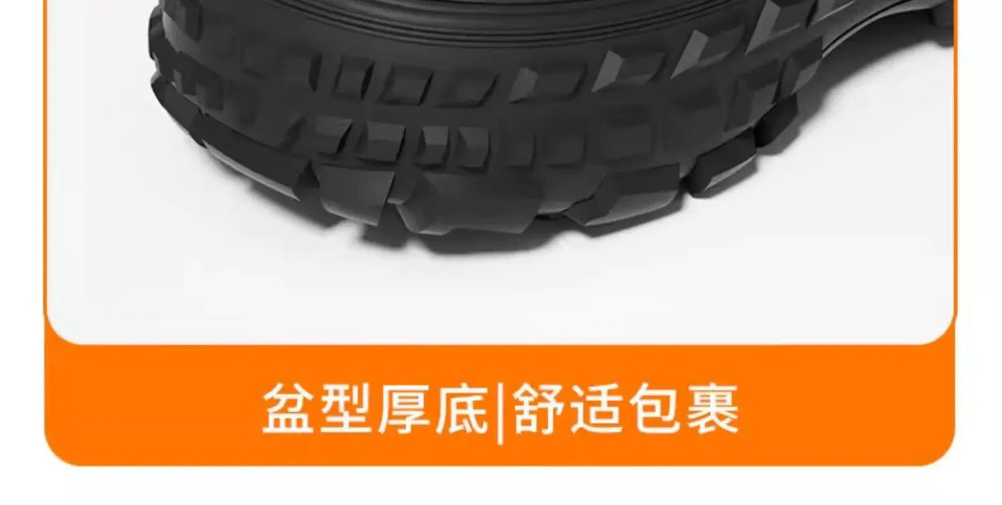 Men Platform Sandals 2025 Summer Closed Toe Non-slip Beach Sandals Woman Lightweight Soft Bottom Non-slip Sandalias for Home