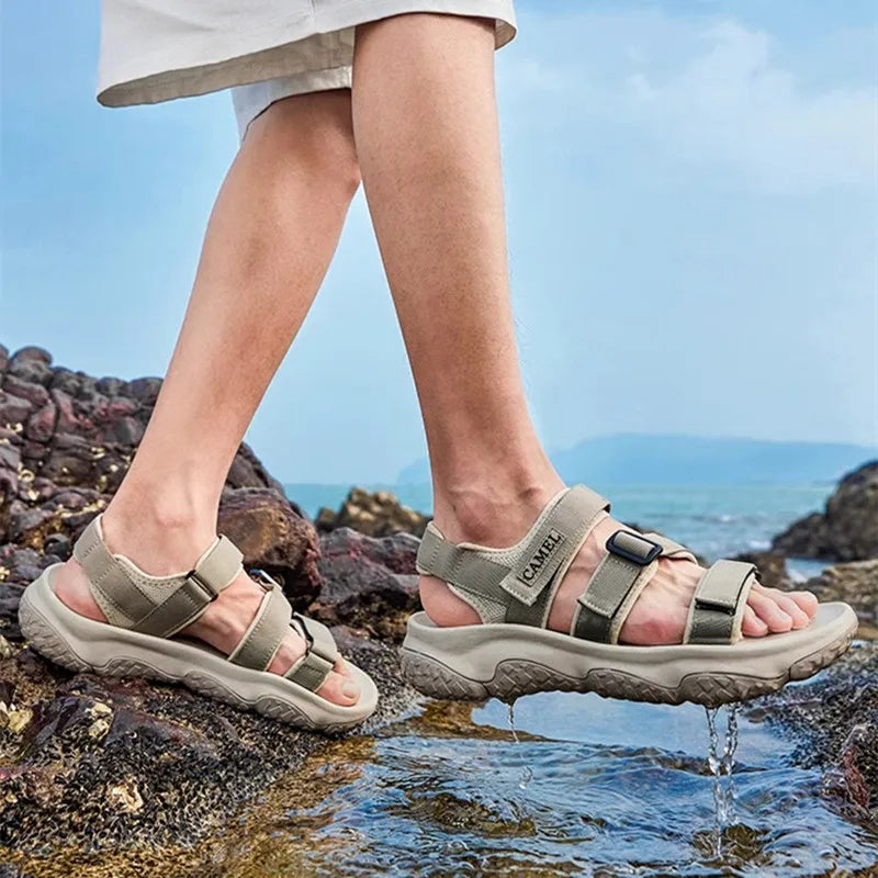 GOLDEN CAMEL Outdoor Men's Sandals for Women Creek Wading Sandal Quick-dry Non-slip Sports Beach Shoes for Men Summer Breathable