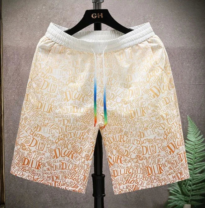 Shorts for Men Anime Graphic Board Man Short Pants Beach in Bulk with Ice Elastic Personalizate Fashion Streetwear New Pant 2024