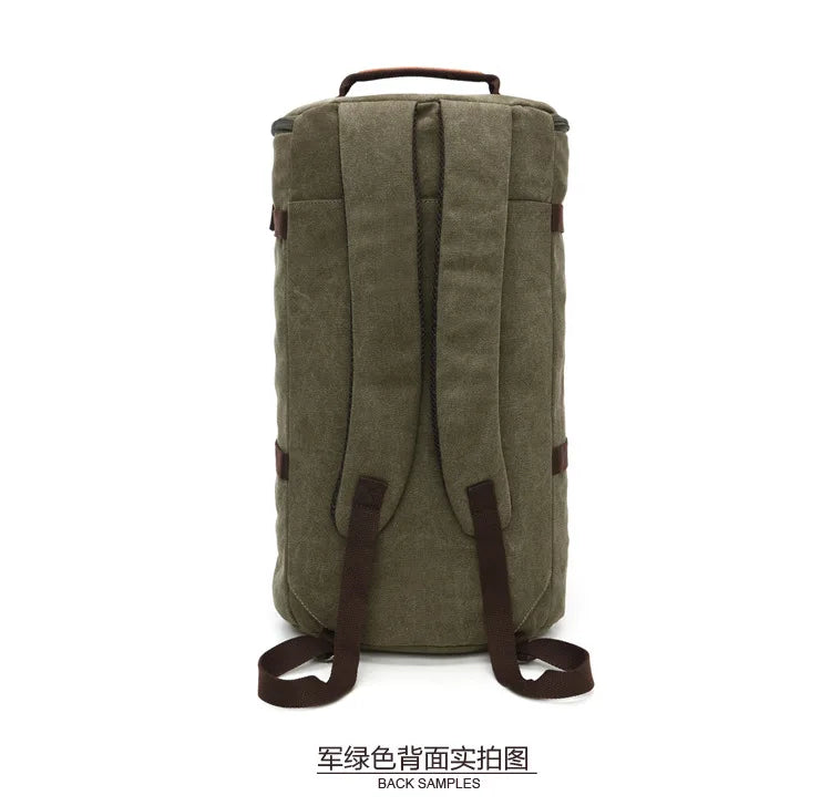 2025 Fashion Large Man Travel Bag Mountaineering Backpack Male Luggage Canvas Bucket Shoulder Army Bags For Boys Men Backpacks