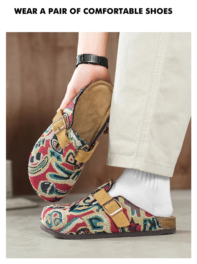 Men Driving Lazy Shoes Men's Summer Sandals Casual Shoes Comfortable Breathable Walking Shoes Non Slip Lightweight Sneakers