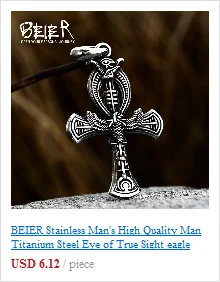 BEIER High Quality Aragorn II Barahir Snake Stainless Steel Men Ring Jewelry BR8-599