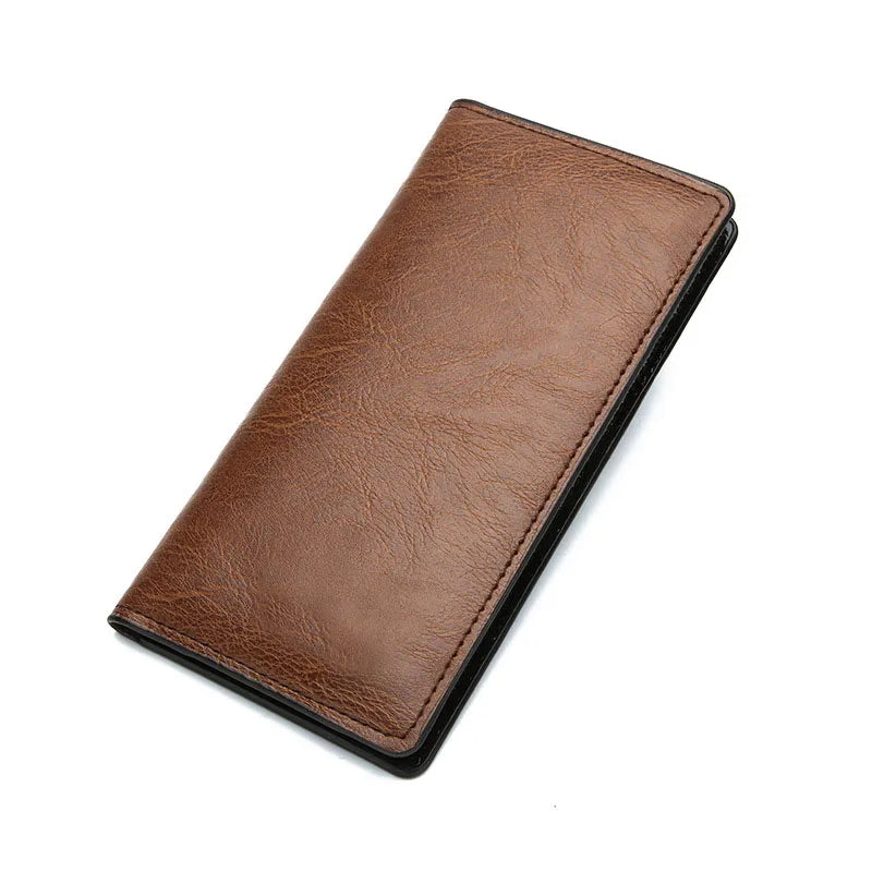 Mens Long Section Wallet Fashion Lightweight Soft PU Leather Mens Horizontal Multifunctional Wallet cartera mujer pURSE
