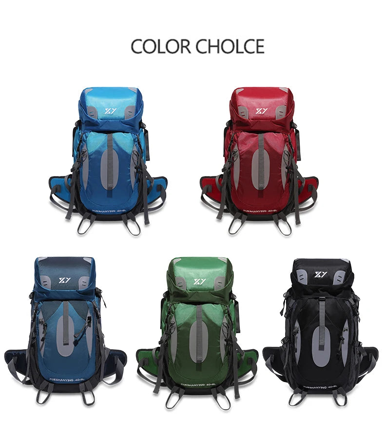 Camping Backpack Travel Bag Men Women Hiking Trekking Climbing Rucksack Outdoor Sports Bags Large Capacity Luggage Shoulder Bag
