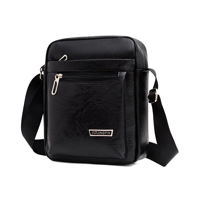 Men's PU Leather Crossbody Shoulder Bags High quality Tote Fashion Business Man Messenger Bag  Leather Bags fanny pack
