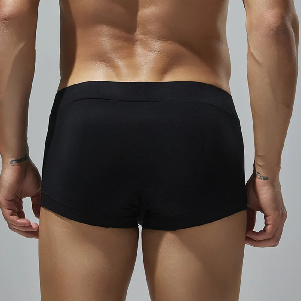 Men Sexy Underwear Boxer Briefs Comfortable Breathable Low Rise Intimates Hot Stretch Male Boxershorts Teenage Underpants