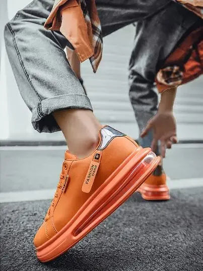 Fashion Brand Sneakers For Men Casual Shoes New Soft Comfortable Pu Leather Shoes Breathable Flats Shoes For Man Tenis Masculino