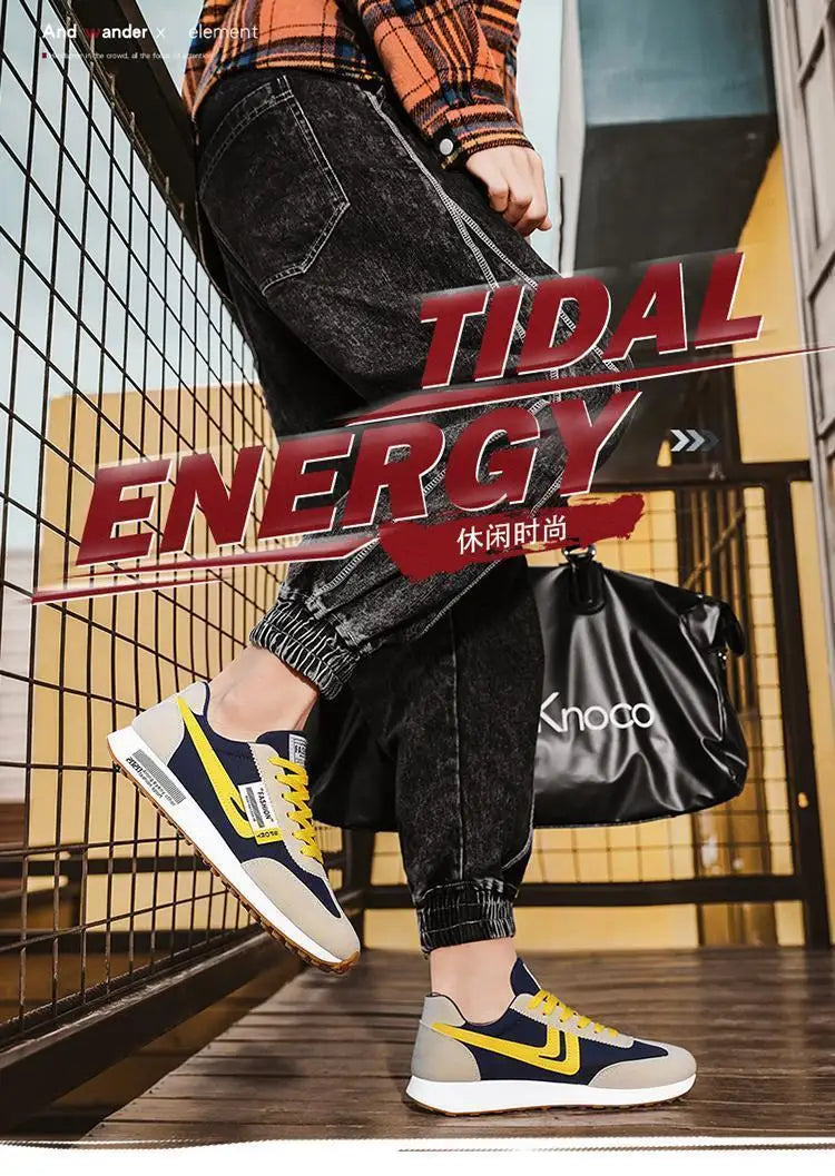 Sneakers Brand Men Shoes for Men Autumn Light Lace-up Sports Shoes Outdoor Leather Casual Shoes Man Running Shoe Tenis Masculino