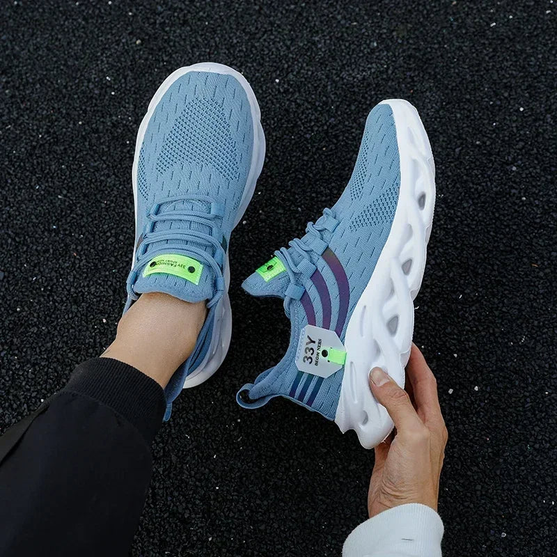 Sneakers for Men Casual Sport Shoes Breathable Lightweight Outdoor Mesh Platform Running Shoes Athletic Tenis Walking Shoes