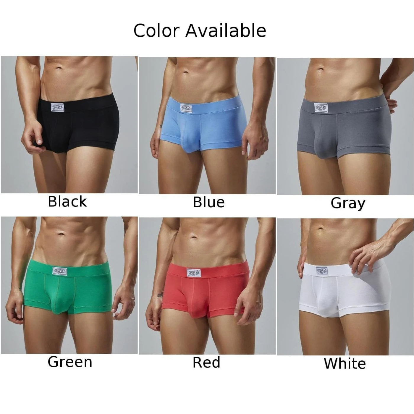 Men Sexy Underwear Boxer Briefs Comfortable Breathable Low Rise Intimates Hot Stretch Male Boxershorts Teenage Underpants