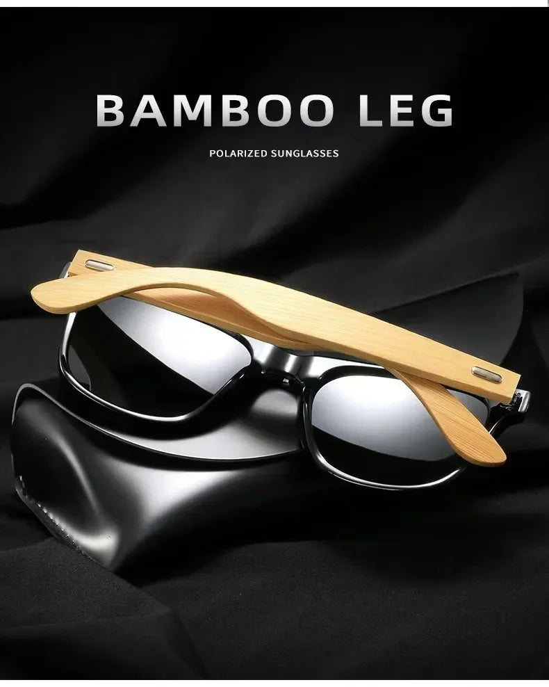 Wood Sunglasses Men Women Square Bamboo Women for Women Men Mirror Sun Glasses Oversize Retro De Sol Masculino Handmade