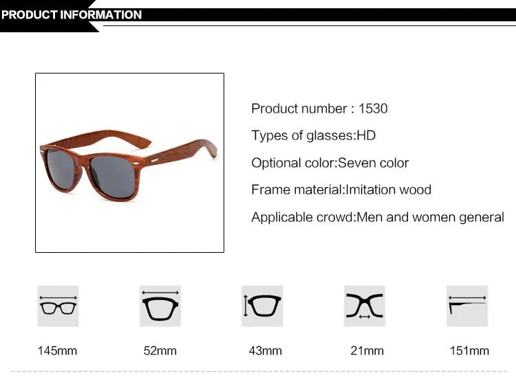 HJYBBSN Handmade Wood Sunglasses Men women square Sunglasses for men women Mirror Wooden Sun Glasses retro de sol masculino