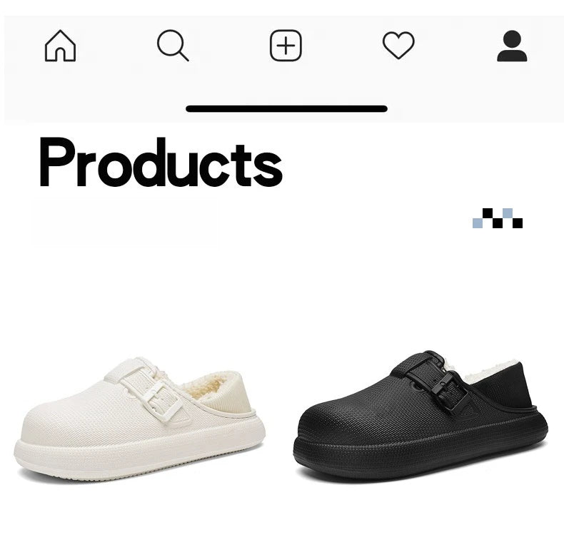 Winter Slippers for Men Half Shoes Anti-Skid Kitchen Shoes Lightweight Eva Slides Comfortable Male Sandals Chaussures Homme Luxe