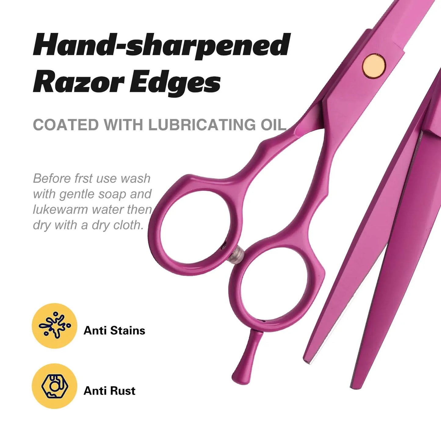 Barber HaircutHairdressing Scissors for Hairdresser Styling Trimming Cutting Tools for Men Women- Ergonomic Design Lightweight