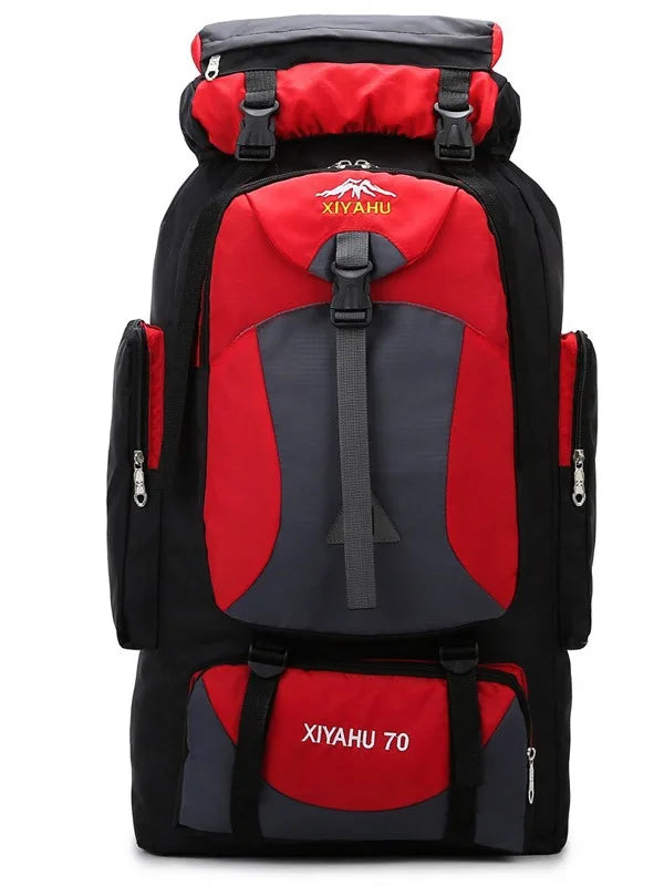 70L Outdoor Hiking Mountaineering Bag Large Capacity Waterproof Sports Travel Backpack Men Women Camping Climbing Bags Rucksack