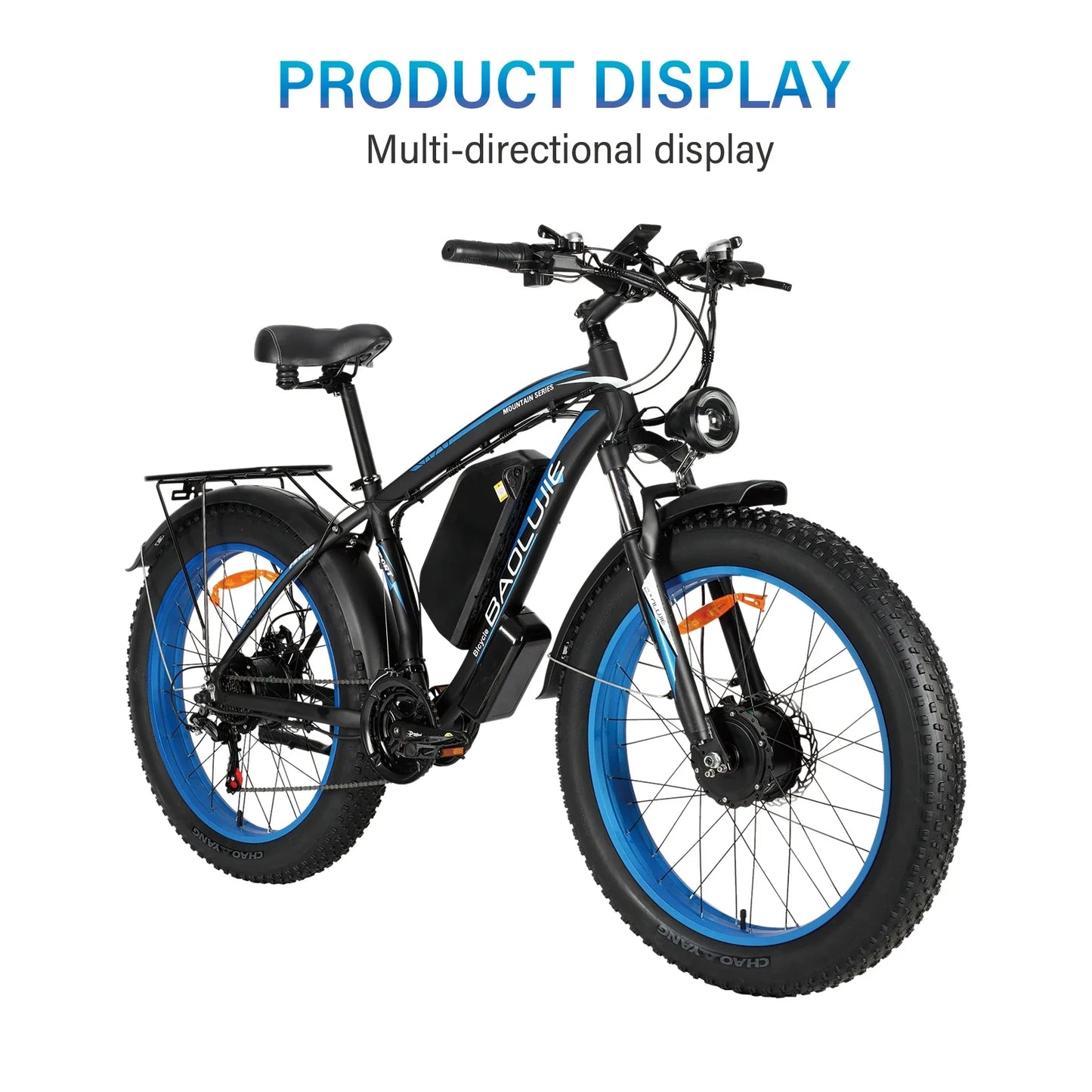 BAOLUJIE DP-2602 Electric Bicycle 3000W Motor 48V23Ah Battery City Commuter Electric Bike 26 inch tire all terrain E-bike