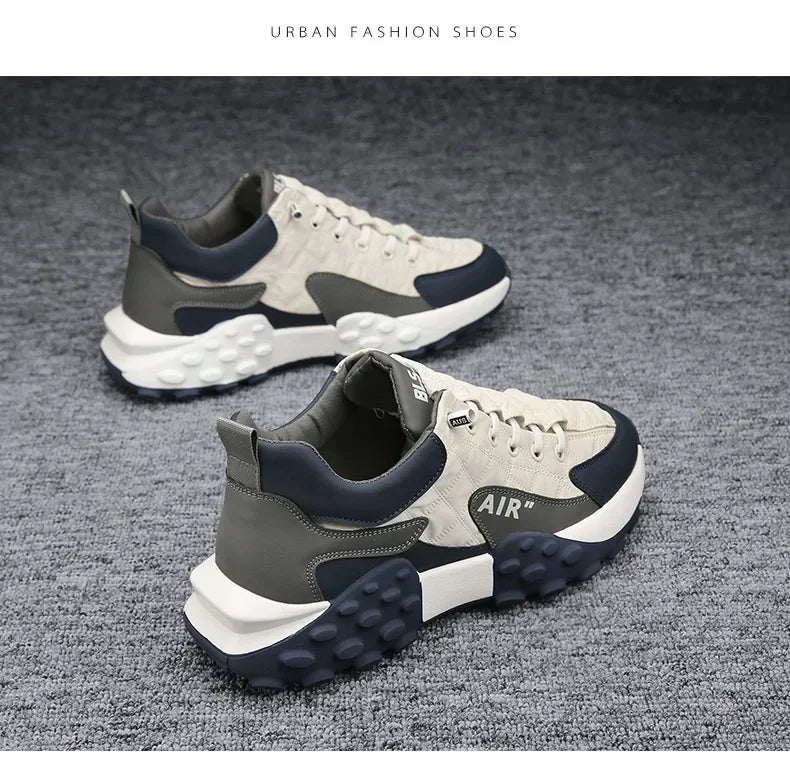 2025 Spring/Autumn Season Fashionable Men's Sneakers/Thick-Soled Casual Sports Shoes for Leisure and