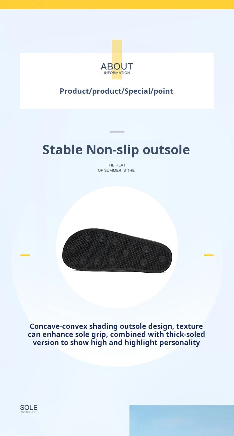 2025 Slippers Men's Trendy Korean Version Personalized Outdoor Wear Roman Soft-sole Seaside Casual Flip-flops Beach Shoes