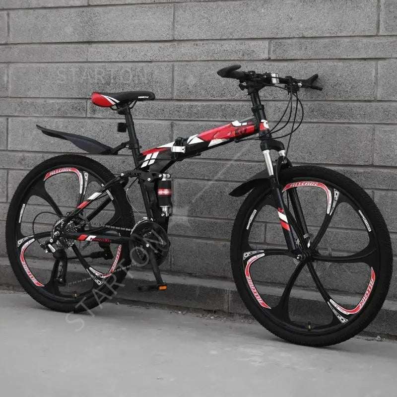 Bike Folding Mountain Bike  Double Shock Absorption