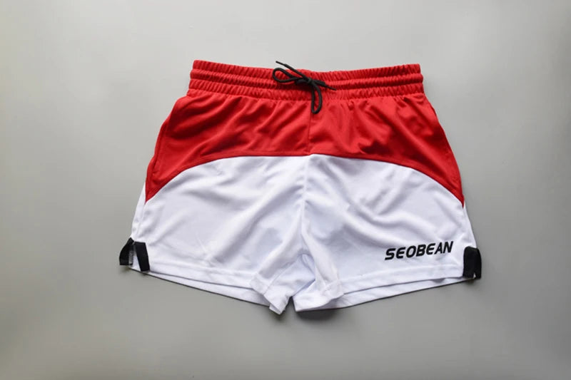 Men's Shorts Ropa Hombre Sport Shorts Men Clothing Patchwork Basketball Fitness Short For Men Gym Bermuda Masculina SEOBEAN New