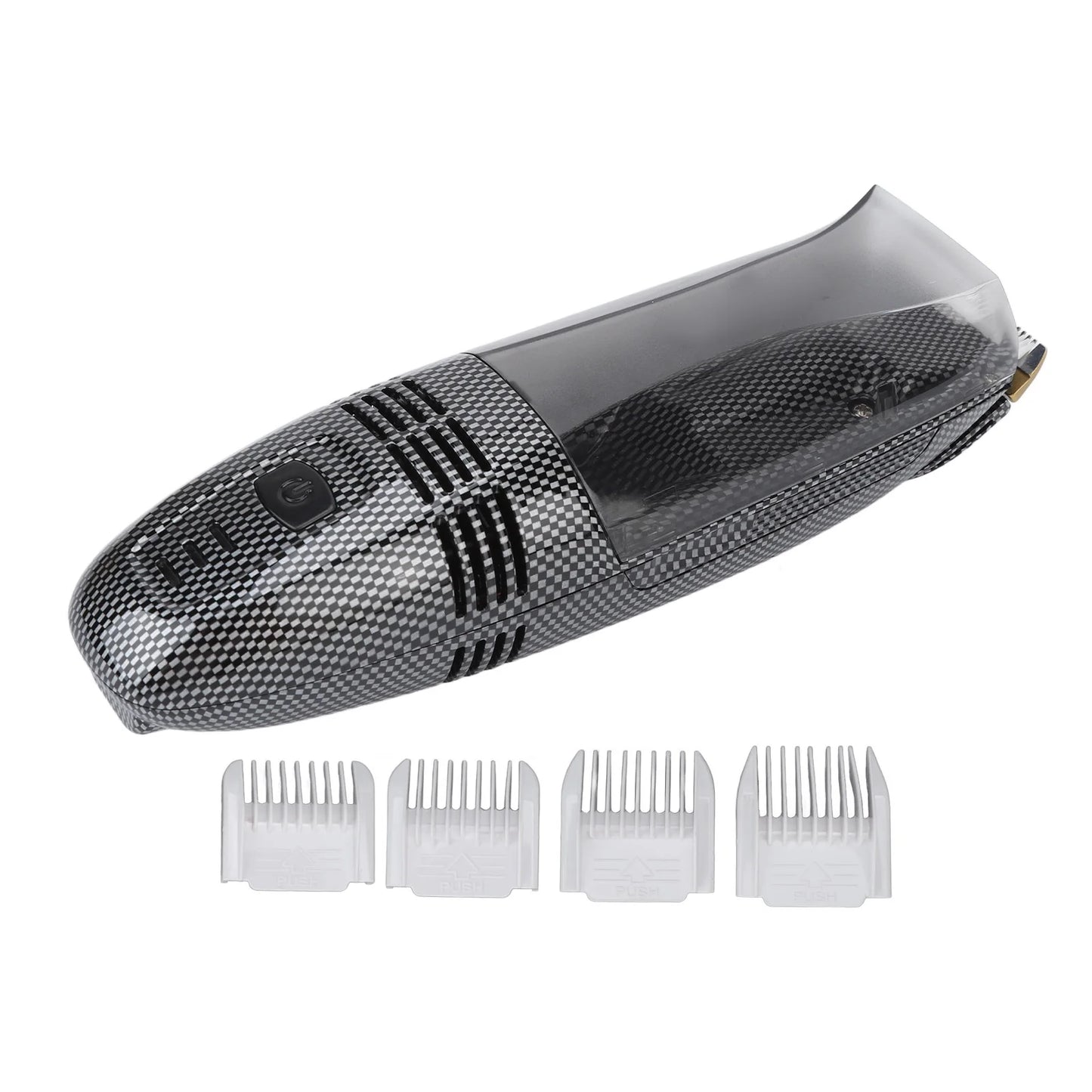 Men Hair Groomer Hair Trimmer USB Charging  Automatic Hair Suction Electric Hair Clipper with 4 Combs for Men Home