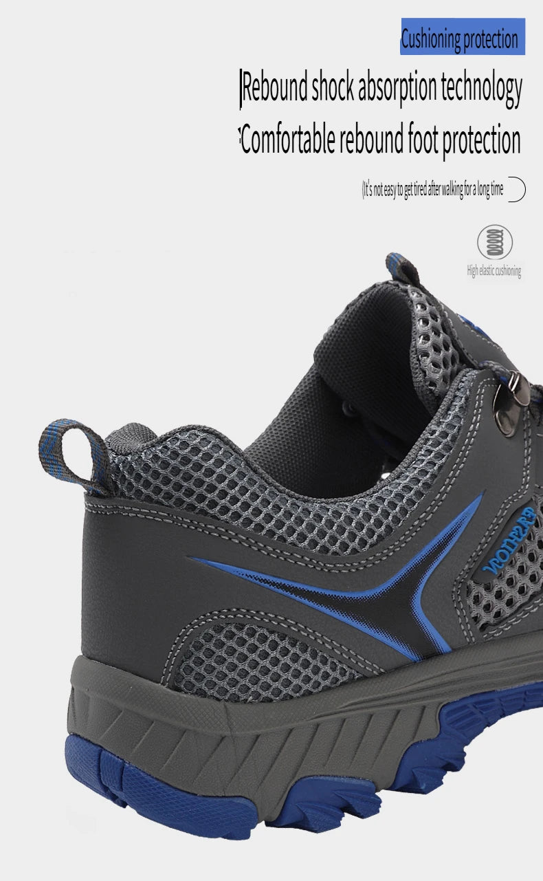 2025 Hiking Shoes for Men Non-slip Trekking Sneaker Spring Summer Breathable Rock Climbing Shoes Men Sport Outdoor Sneakers Man