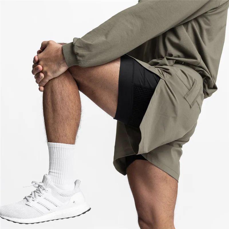 Men's Running Shorts Quick Dry Fitness Training Gyms Shorts Mens Summer Short Pants Male Jogger Workout Beach Sport Shorts Men