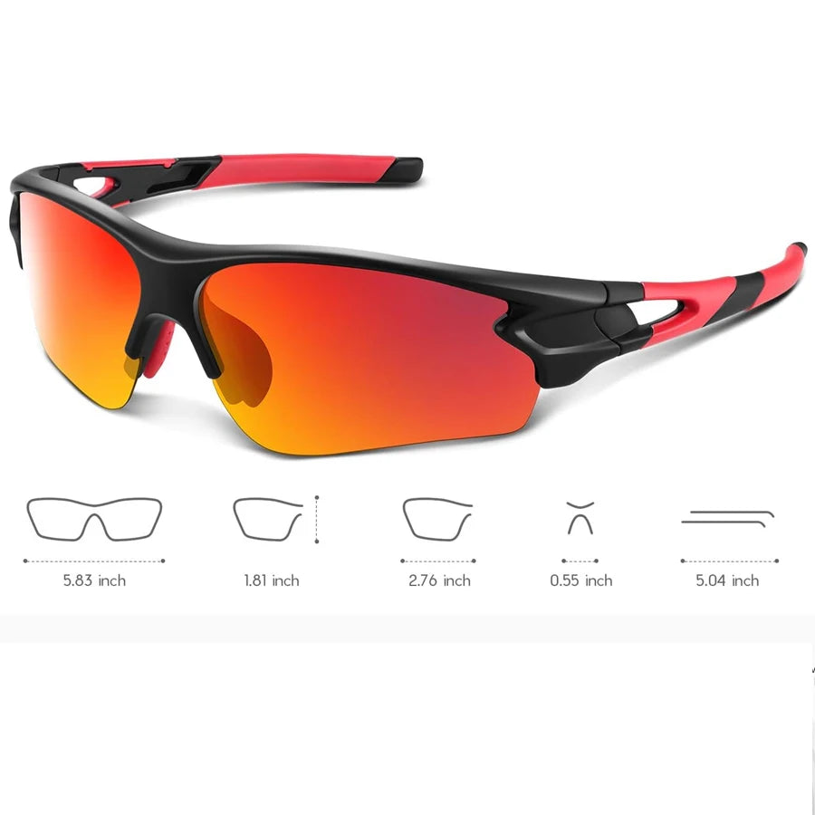 Sports Sunglasses for Men Women Fashion Lightweight Mens Sunglasses UV Protection for Outdoors