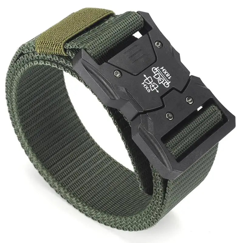 MEN'S Tactical Belts With Automatic Buckle Men's Canvas Belts Premium Pants Belts Sports Belts Nylon Belts