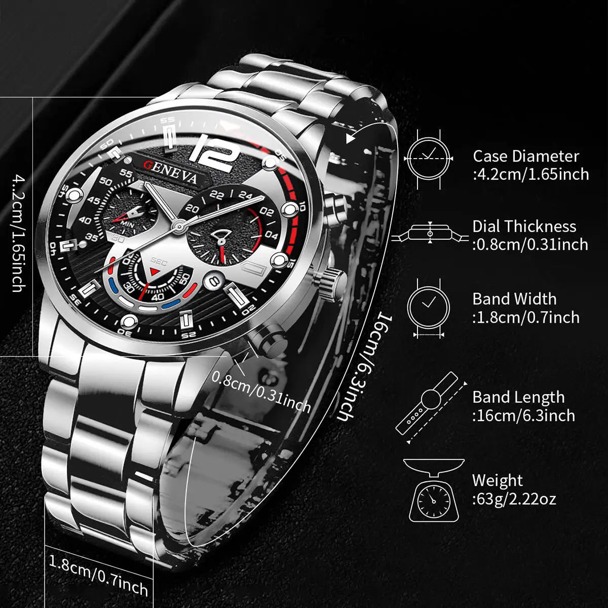 Men Business Men Watch Luxury Analog Quartz Wristwatches with Calendar for Men Clock Reloj Hombre