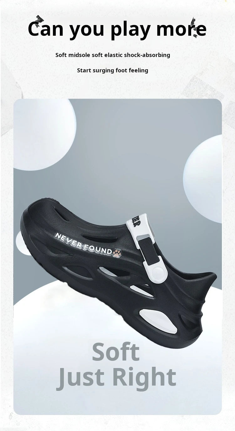 Men's Outdoor Sandals Sport Slippers Beach Slides Breathable Clogs Men Women Casual Garden Shoes Non-slip Men Outdoor Sandals