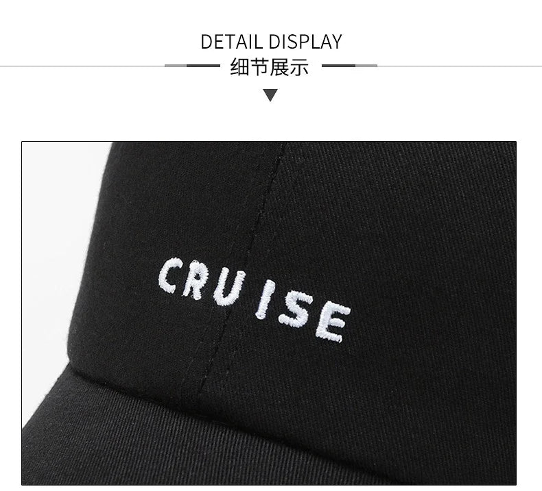 New Black Cap Hat Men Cotton Baseball Caps for Men Women Bones Masculino Branded Mens Caps Snapback Hip-Hop Hats
