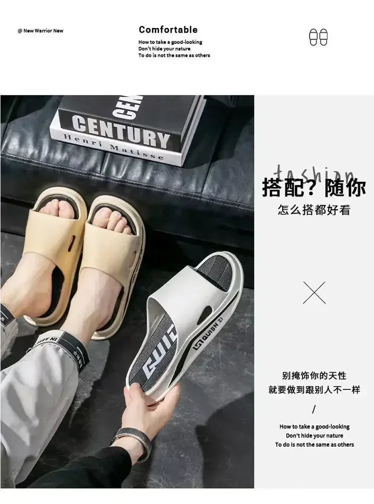 Slippers for men, outdoor, indoor, anti slip, cool, summer, non smelly feet, PVC home shoes, anti odor, bathroom, silent
